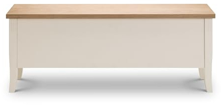 Julian Bowen Davenport Storage Bench, Oak/Ivory