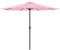 casa.pro Sonnenschirm ø300cm 160g/m² Schirm Marktschirm Kurbelschirm Garten Stahl Polyester Pastellrosa