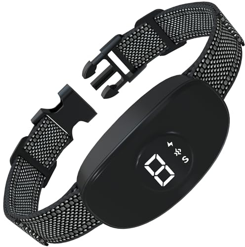 Beoankit Collier Anti Aboiement pour Chiens,Collier Automatique avec 8 Niveaux de Sensibilité,0-8 Niveaux de Modes Vibration,Choc Statique et Son,Résistant à l'eau IP67 et Rechargeable