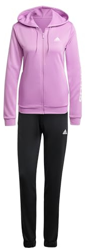 adidas Damen Linear Track Suit, Preloved Purple/Black, L