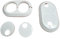 5 Stück Doppelrosette weiß Variabel Ventil Heizkörper für 16mm Rohre Heizung Heizungsrohr Heizrohr Weiß Boden Wand Decke