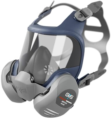 GVS Elipse Vollmaske A2P3, Einheitsgröße, inklusive austauschbaren A2P3 Filtern