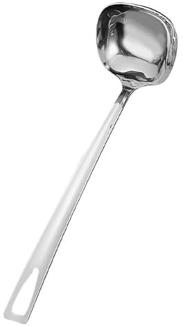 HOMOBABE Cuchara Sopera De Acero Inoxidable Cuchara Para Cocinar Para Servir Espaguetis Accesorio Separador De Aceite Para Cocina y