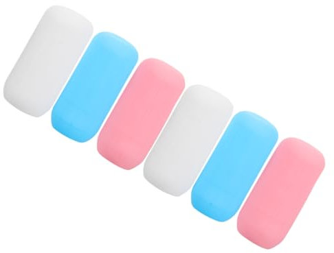 EXQUIMEUBLE 6pezzi Copribottiglie in Silicone Da Viaggio Elastiche Coperture Per Contenitori Da Viaggio Di Perdite Per Bottiglie Di Shampoo e Lozione Da