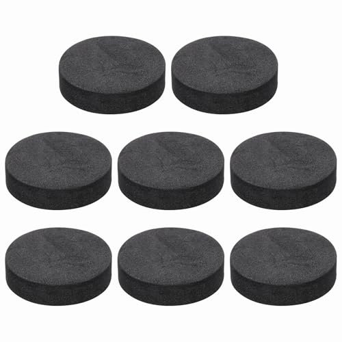 sourcing map 8 almohadillas de aislamiento de altavoz de una sola cara, 40 mm x 10 mm, espuma antideslizante de absorción de golpes, almohadilla de base amplificadora para altavoces, sistema de sonido