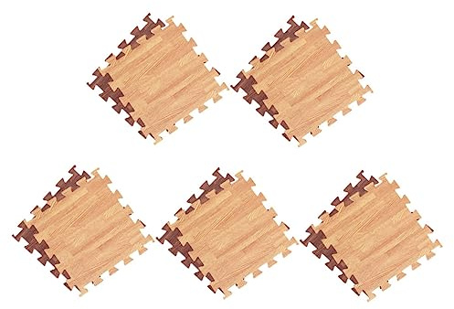 MUELODSIC 10 pièces Tapis Mousse EVA Épais Motif Tapis Puzzle Emboîtables Confortables et Antidérapants pour Chambre Salon et Aire de Jeux Garçon Fille