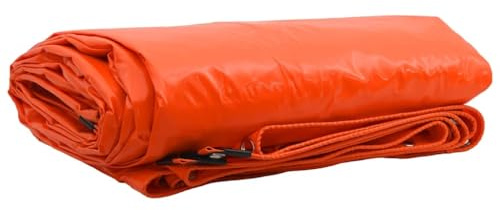 Ordellia Lona protectora 650 g m2 naranja 2,5 x 3,5 m lona con revestimiento de PVC impermeable UV y para jardín, terraza, garaje, coche camping