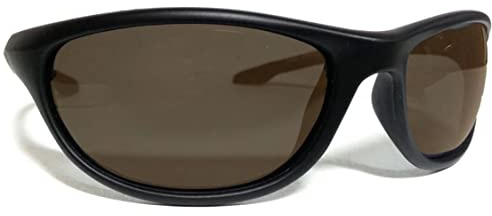 Wychwood Black Wrap Sunglasses Brown Lense