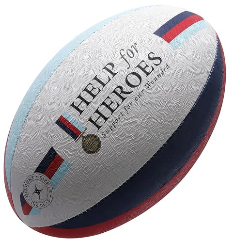 Gilbert Help for Heroes Licensed Rugby Ball, Size 5