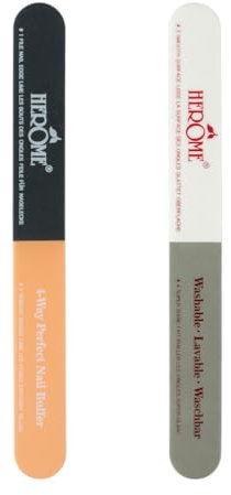 Herome 4-Fach Perfect Polierfeile (4-Way Buffer) - Nagelfeile nagelpolierer für Naturnägel - Hochglänzende Nägel ohne Nagellack