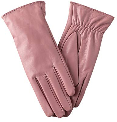 FEIQIAOSH Winter Leather Gloves for Women, Cashmere Lined Touchscreen Gloves for Texting, Premium Soft Sheepskin Warm Glove