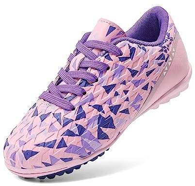 DREAM PAIRS Boys Girls Soccer Shoes | Lace Up Sport Training Youth Football Shoes for Little Kid, Big Kid, Toddler