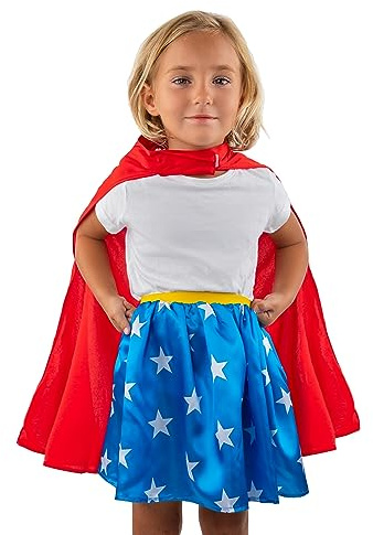 Cinereplicas DC Comics - Kostüm Set Wonder Woman - 7-10 Jahre alt - Offizielle Lizenz