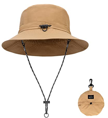 Cappelli da Pescatore da Uomo, Cappelli da Sole Estivi all'aperto Cappello da Pesca Pieghevole ad Asciugatura Rapida per Uomo Donna, Protezione Solare UPF50 + Berretto da Trekking per Adulti