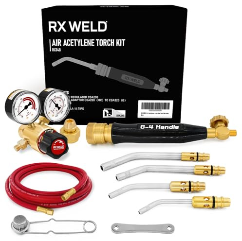 RX WELD Air Acetylene Torch Kit Fuel Gas kit Professional Series