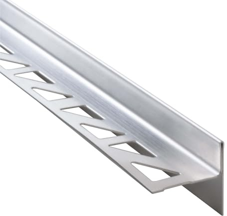 Dalsys 148cm Cale de pente douche 12,5mm droite argent, inox pour praticable