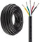 URCIANOW 10 M Kabel 5 Adrig 20AWG 5 Adrig Kabel 5x0.5mm² UL2464 5 Polig verzinntes Kupferkabel Litzendraht Niederspannung Verlängerung Schwarz PVC ummantelt für Küchengeräte