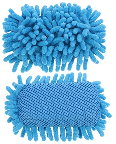 KICHOUSE 2pcs Chenille Cleaning Sponge Eraser for Whiteboards and Chalkboards Portable Board Cleaner for School and Office Use Efficient Dry Eraser for Smooth Surface Cleaning