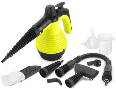 Wintem Pulitore a Vapore Portatile 1050W – Pistola a Vapore per Pulire con 7 Accessori, Vaporetto per Divani, Tessuti, Vetri e Superfici, Serbatoio 350 ml, Disinfezione a 100°C