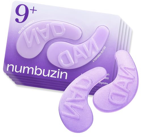numbuzin No.9 ögonplåster | NAD+ kollagen under ögonplåster | mörka ringar, kylning, puffiga ögon, påsar under ögonen, rynkor | peptider, koffein, niacinamid | egenvård, present | 5 par, 10 plåster