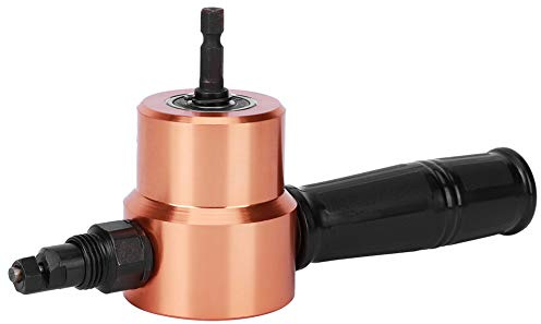 GOWENIC Efficiente Punta Roditrice a Doppia Testa per Tagli Diritti e Curvi su Lamiera, Design Compatto e Portatile, 1 unità