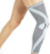 NEOtech Care - Manga de compresión para rodilla y pierna - Tejido de punto de fibra de bambú - Material elástico y transpirable (Gris, Talla XL, 1 Unidad)