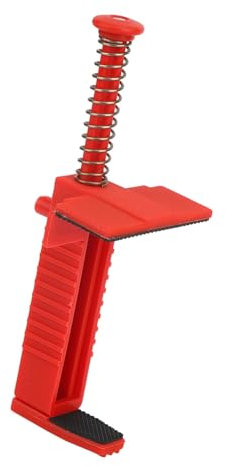 2PCs Brick Line Clips Line Runners, Brick Liner Clamps Runner Wire Drawer Bricklaying Tool Fixer for Building Construction/Wall Builder Wire Rack(Red)