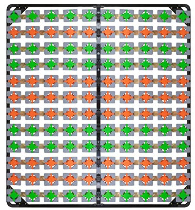 i-flair Tellerlattenrost 180x200 cm, Lattenrahmen Ergo IF57 mit Tellerfedern - für alle Matratzen und Betten geeignet