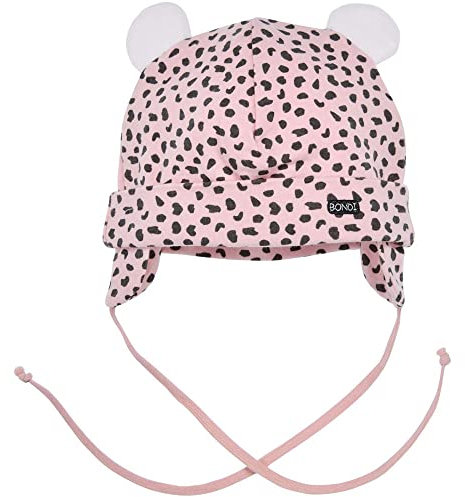 Bondi Baby Mütze Kätzchen 93707 - Apricot/Schwarz | Kindermütze Gr. 39