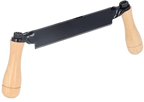 Draw Knife,Straight Draw Knife Straight Draw Shave Tool Woodworking Draw Knife Debarking Tool with Wooden Handle,Safe Durable Draw Shave Knife for Log Wood Fence Post,Bark Peeler Accessories(10 Inch)