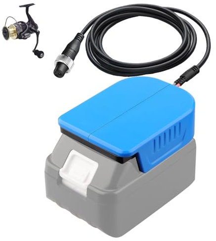 für Daiwa für Shimano Angeln Rolle Batterie Adapter, für Makita 18V Akku Arbeit für Daiwa für Shimano14.4V Elektrische Angelrolle,für Spinnrolle bg 3000 4000 5000 Salzwasser Süßwasser Angeln