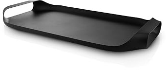Eva Solo | Serving Tray 16.92 x 9.8 Inch | Avoid Coffee Spills and toppled Contents - The deep-Set Handles Enhance Stability and Balance as You Carry The Tray | Black