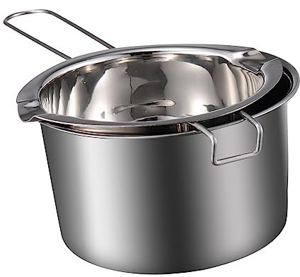 Holibanna Pentola Doppia in Acciaio Per Sciogliere Burro e Caramelle Manico Ergonomico Per Uso Domestico e Pasticceria