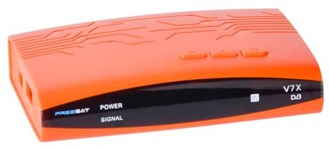 GTMedia Freesat V7X HD Satellite Receiver, DVB-S2/S2X 1080P Full HD Digital Satellite Decoder with USB WiFi, PVR, and Support for CCcam and Newcam