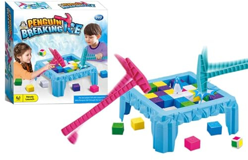 Salva al Pingüino Juego | Juego de Mesa de Estrategia y Habilidades | para Noche de Juegos en Familia - para Infantil Noche Familiar Actividad en el Aula Viaje en Interiores