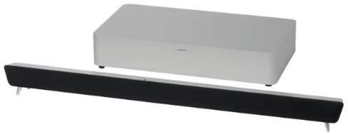 MEDION MD 83436 P69042 2.1 TV Soundbar Lautsprecher kabellosem Subwoofer ° besonders flacher Funk-Subwoofer mit 40 Watt RMS ° Fernbedienung