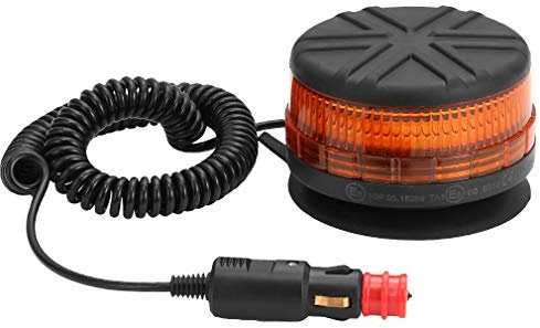 D-TECH 12/24V LED Warnlicht Stroboskoplicht Blinklichter Frontblitzer Rundumleuchte Amber Notlicht-Leuchtfeuer für LKWs Traktoren Gabelstapler