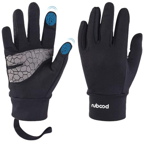 Azarxis Guantes de Ciclismo para Niños Niñas Antideslizantes Guantes de Invierno Anti-Viento Dedo Completo para Moto Ciclismo Esquí Deportes (M para 7~8 años, Negro)