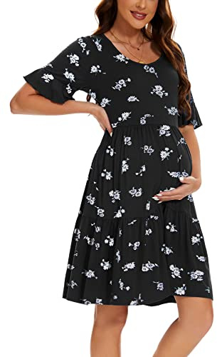 Smallshow Vestido Premama Verano Ropa Embarazada para Mujer SVP121 S