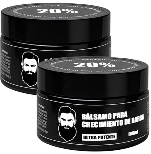 Bálsamo para el Crecimiento de la Barba: nutre y fortalece. Un tratamiento hidratante e intensivo para la barba masculina, que promueve una barba y un cabello más densos y abundantes.