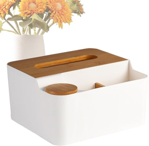 Universal Vanity Countertop - Vassoio portaoggetti cosmetico multi-partizionato, Stazione per l'igiene antipolvere, Vassoio per telecomando da scrivania moderno | Di Smistamento