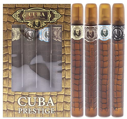 Platinum, Legacy und Cuba Cuba Prestige, Schwarzes EDT 1,17 oz, Geschenk-Set für Männer