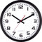 Reloj de pared radiocontrolado, 40 cm, marco de acero inoxidable, negro, ajuste y cambio de hora automáticos, segundero rojo, sólo para uso en interiores