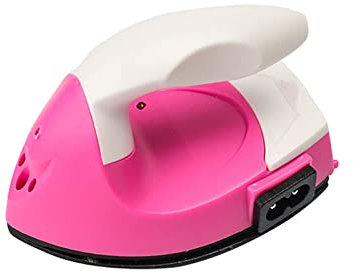 VALINK Mini ferro da stiro elettrico, ferro da stiro a vapore da viaggio, mini pressa di calore, con base di ricarica, accessori per magliette, vestiti, scarpe, cappelli