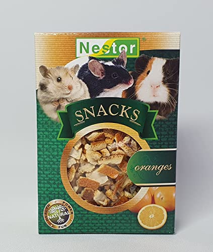Natural Snacks for Rodents Rabbits Oranges 30g Flavour Hamster Mouse Chinchilla Guinea Pig Rat Degu Gerbil Treats Supplementary Food