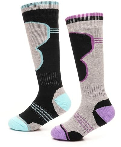 A2Z 4 Kids Girls - Socks AZ9611 Grey 2 Pack 7-10