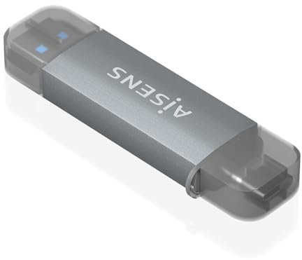 LECTOR TARJETAS AISENS SD MICRO SD MMC RS-MMC MMC MICRO USB-C Y A