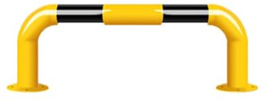 Yqyc Tope de Estacionamiento de Tubería de Acero, Bloqueador de Estacionamiento en Forma de U, Poste de Estacionamiento de Tubería de Acero, Adecuado para Escuelas, Garajes(80cm/31.5in)