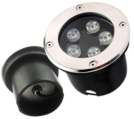 DUOAZJL Foco LED Subacuático Incrustado - Luces De Fuentes Subacuáticas, Iluminación Subacuática De Piscina De 12 V CC(White,9W(12v))