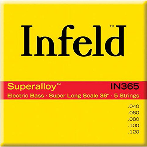 Thomastik-Infeld IN365 Bass Guitar Strings: Infeld Super Alloy 36-Inch 5-String Set W/Super Alloy Round Wound G, D, A, E, B Set